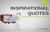 INSPIRATIONAL QUOTES FROM SUCCESFUL PEOPLE