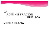 La administración publica venezolana