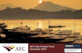 AFC Asia Frontier Fund Presentation: December 2015