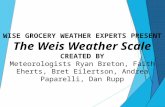 WISE GROCERY WEATHER EXPERTS PRESENT The Weis Weather Scale CREATED BY Meteorologists Ryan Breton, Faith Eherts, Bret Eilertson, Andrea Paparelli, Dan.
