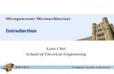 Microprocessor Microarchitecture Introduction Lynn Choi School of Electrical Engineering.