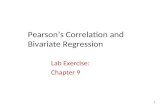 Pearson’s Correlation and Bivariate Regression Lab Exercise: Chapter 9 1.