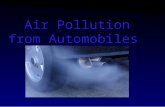Air Pollution from Automobiles. Reduce Smog Smog is very dangerous too the human body It is the most wide spread pollution Increases the pollution in.