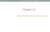 Introduction to Communication -- Panama 2012 Mass Media and Communication Chapter 13.