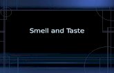 Smell and Taste. Smell Important for aiding with taste –No smell, little taste Smell adapts Emotion –Limbic system –Smell as a trigger.