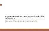 Mapping Amenities constituting Quality Life Experience GOLA BLOCK- GUMLA (JHARKHAND)