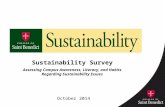 Sustainability Survey Assessing Campus Awareness, Literacy, and Habits Regarding Sustainability Issues October 2014.