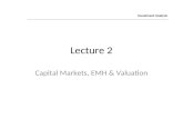 Lecture 2 Capital Markets, EMH & Valuation Investment Analysis.