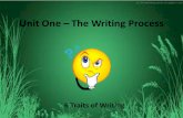 Unit One – The Writing Process 6 Traits of Writing.