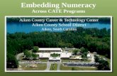 Embedding Numeracy Across CATE Programs Aiken County Career & Technology Center Aiken County School District Aiken, South Carolina.