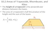 10.2 Areas of Trapezoids, Rhombuses, and Kites