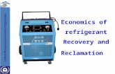 Economics of refrigerant Recovery and