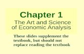 Chapter 1 The Art and Science of Economic Analysis These slides supplement the textbook, but should not replace reading the textbook.