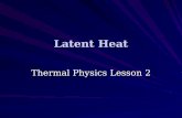 Thermal Physics Lesson 2