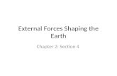 External Forces Shaping the Earth Chapter 2: Section 4.