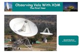 Observing Vela With XDM The First Year Sarah Buchner KAT Bursary conference – Dec 2009.