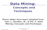 January 22, 2016Data Mining: Concepts and Techniques 1 These slides have been adapted from Han, J., Kamber, M., & Pei, Y. Data Mining: Concepts and Technique.