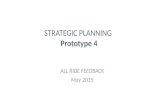 STRATEGIC PLANNING Prototype 4 ALL RIDE FEEDBACK May 2015.