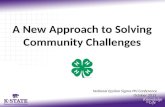 A New Approach to Solving Community Challenges National Epsilon Sigma Phi Conference October 2015