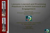 Lessons Learned and Promising Practices in AI/AN Outreach and Engagement Presented to the Washington Coalition on Medicaid Outreach December 18,2015 American.