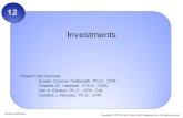 12 Investments Chapter 12: Investments.