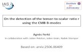 On the detection of the tensor-to-scalar ratio r using the CMB B-modes