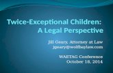 Jill Geary, Attorney at Law WAETAG Conference October 18, 2014.