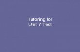 Tutoring for Unit 7 Test. 1. Write the fraction 4/16 in simplest form.