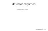 Detector alignment Stefania and Bepo Martellotti 20/12/10.