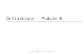 Definitions – Module 8 CLE - Module 9 - Definitions1.