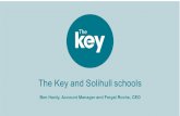 The Key and Solihull schools Ben Hardy, Account Manager and Fergal Roche, CEO.