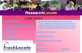 ResearchLocate INTRODUCTION ALL ABOUT ResearchLocate Customisation Multi-faceted Competitive Edge The Tracking and Monitoring system The Tracking and Monitoring.