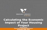Calculating the Economic Impact of Your Housing Project Rachel Bates Governor’s Housing Conference November 19th, 2015.