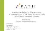 “Application Behavior Management: A New Weapon in the Fight Against Costly Customized Software Failures” Presented by: Oded Noy Chief Technology Officer.