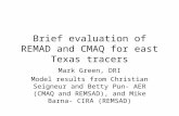Brief evaluation of REMAD and CMAQ for east Texas tracers Mark Green, DRI Model results from Christian Seigneur and Betty Pun- AER (CMAQ and REMSAD), and.