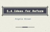 5.4 Ideas for Reform Angela Brown 1. IMMIGRATION AND BEHAVIOR Americans linked city problems to immigrants. They hoped to restore past purity and virtue.