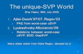1 The unique-SVP World 1. Ajtai-Dwork’97/07, Regev’03  PKE from worst-case uSVP 2. Lyubashvsky-Micciancio’09  Relations between worst-case uSVP, BDD,
