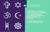 How Islamic Religious Services can contribute to preventing and countering Religious Radicalisation in Prisons. Criminal Justice Platform Europe, 14 October.
