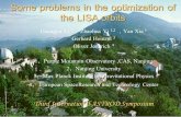 Some problems in the optimization of the LISA orbits Guangyu Li 1 ， Zhaohua Yi 1,2 ， Yan Xia 1 Gerhard Heinzel 3 Oliver Jennrich 4 1 、 Purple Mountain.