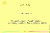 PVL_COUNTRY_DATE00/1 Département santé et recherche génésiquesDepartment of reproductive health and research Day 3 - Session 2 DAY (3) Session 2 Presentation: