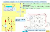 ELECTRIC CIRCUIT IS AN INTERCONNECTION OF ELECTRICAL COMPONENTS LOW DISTORTION POWER AMPLIFIER TYPICAL LINEAR CIRCUIT The concept of node is extremely.