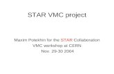 STAR VMC project Maxim Potekhin for the STAR Collaboration VMC workshop at CERN Nov. 29-30 2004.