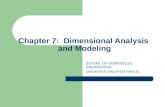 Chapter 7: Dimensional Analysis and Modeling SCHOOL OF BIOPROCESS ENGINEERING, UNIVERSITI MALAYSIA PERLIS.