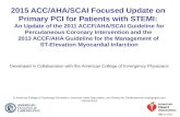 2015 ACC/AHA/SCAI Focused Update on Primary PCI for Patients with STEMI: An Update of the 2011 ACCF/AHA/SCAI Guideline for Percutaneous Coronary Intervention.