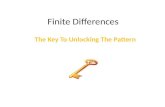 Finite Differences The Key To Unlocking The Pattern.