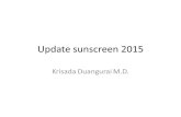 Update sunscreen 2015 Krisada Duangurai M.D..