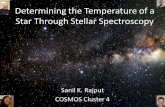Determining the Temperature of a Star Through Stellar Spectroscopy Sanil K. Rajput COSMOS Cluster 4.
