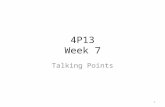 4P13 Week 7 Talking Points 1. 2 3 4 Memory Mgmt Data Structs 5.