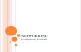 N ETWORKING Standards and Protocols. S TANDARDS AND P ROTOCOLS The OSI Model.