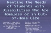 Unlocking Potential! Meeting the Needs of Students with Disabilities Who Are Homeless or in Out-of-Home Care Patricia A. Popp, Ph.D. Past President, NAEHCY.